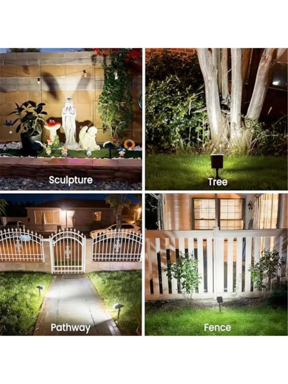 Solar Spotlights Outdoor Waterproof Garden Landscape LED Yard Lights Adjustable