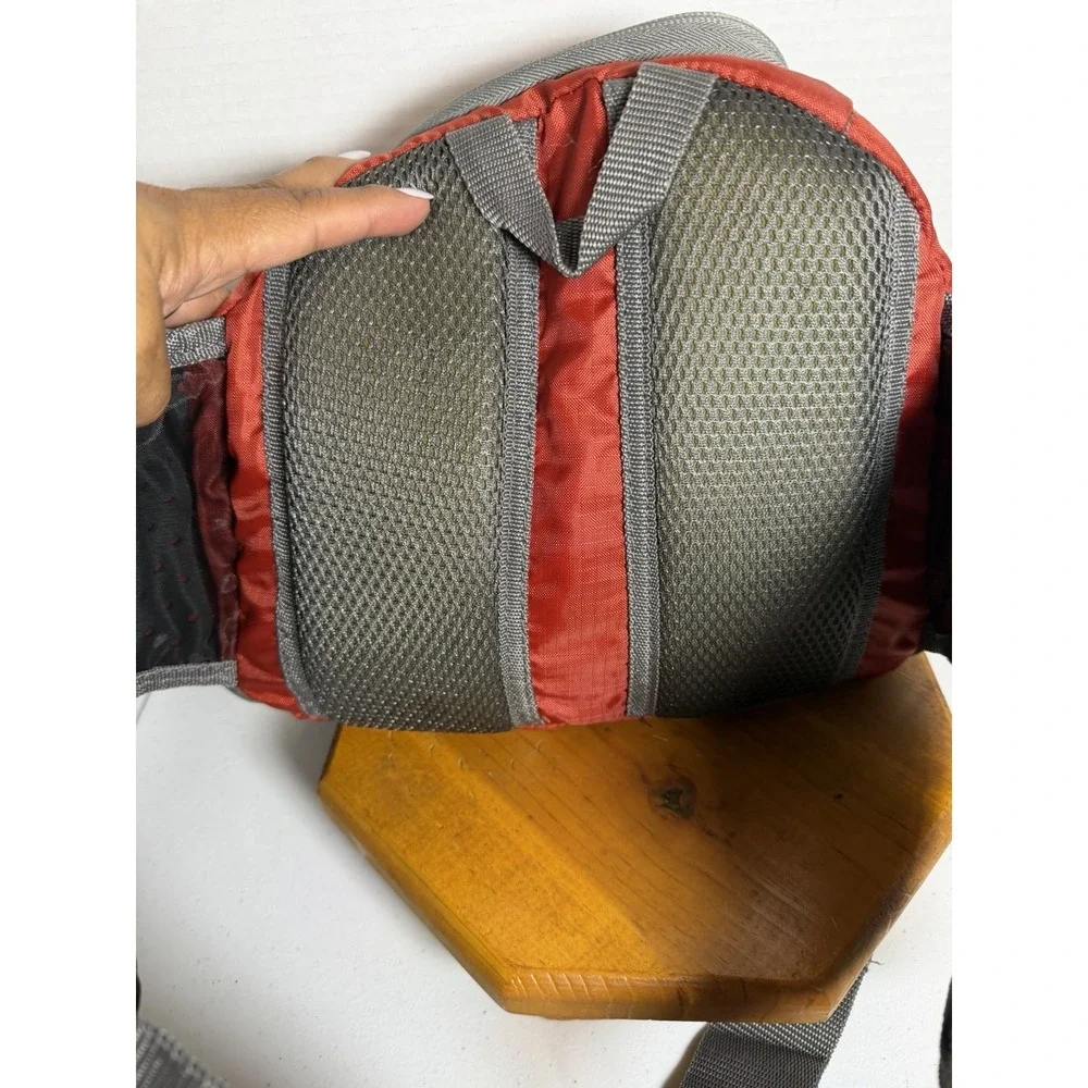 Outdoor Products Red &‎ Gray Compact Backpack Sling Daypack Adjustable Strap