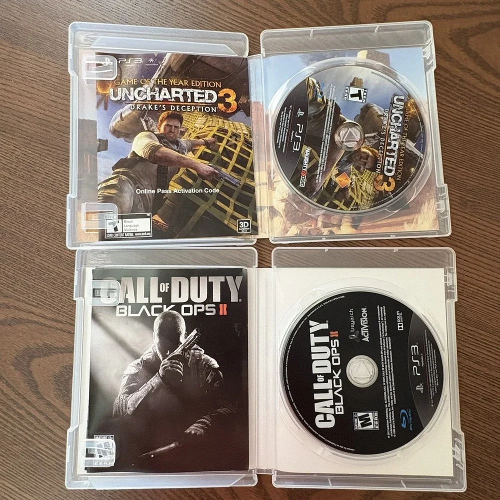 PlayStation 3 Game Lot of 9‎ Call Of Duty Mortal Combat Oblivion Uncharted 3