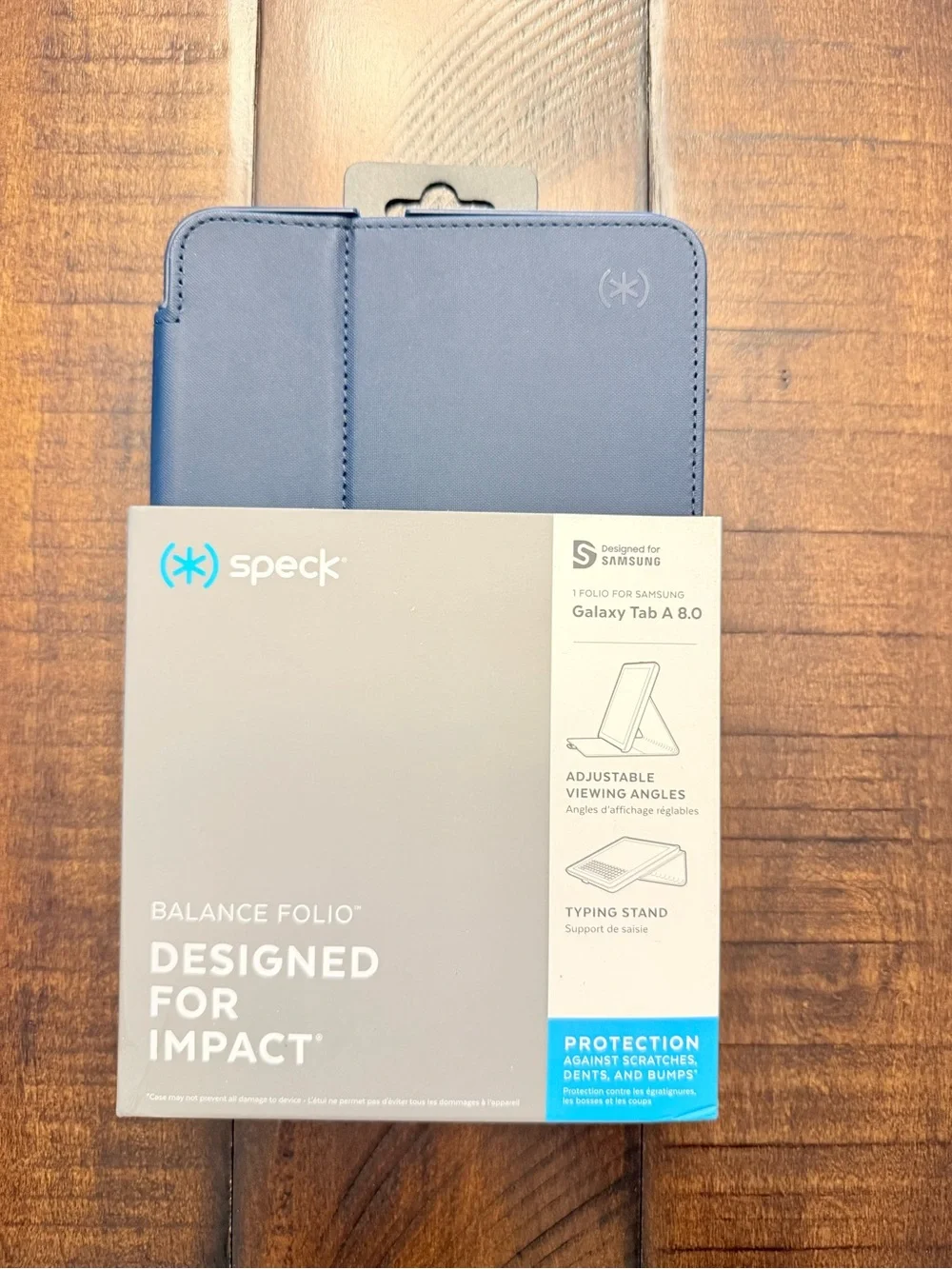 New box open SPECK balance folio Samsung GALAXY TAB A 8.0 CASE royal blue
