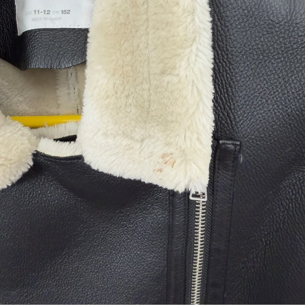 ZARA Faux LEATHER JACKET KIDS SIZE‎ 11–12