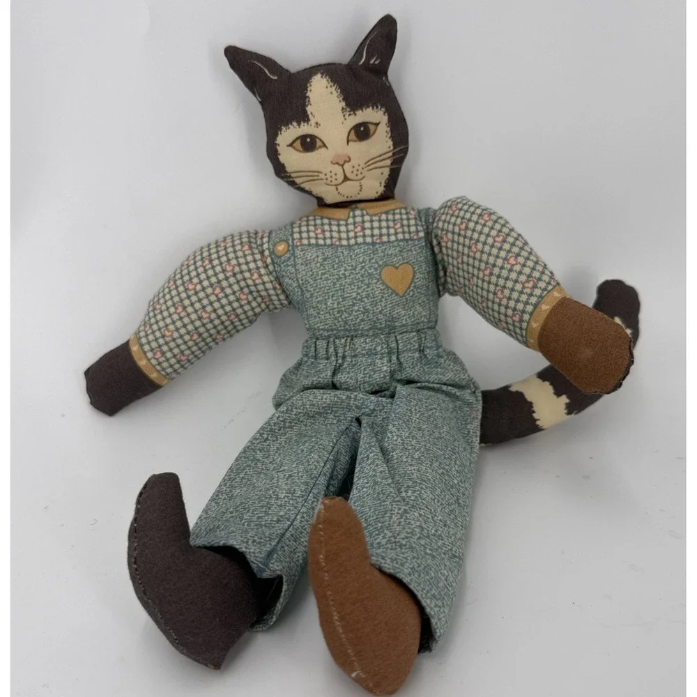 Vintage Cottagecore Handmade‎ Fabric Doll 
