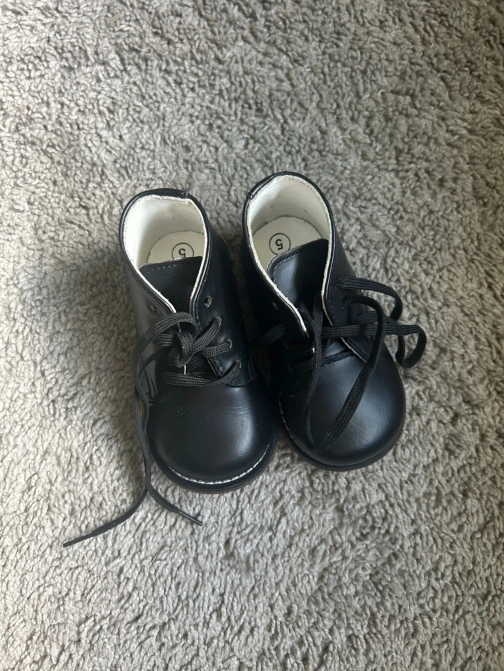 Josmo Black Toddler Lace-Up Dress Shoes Size 5 ✨