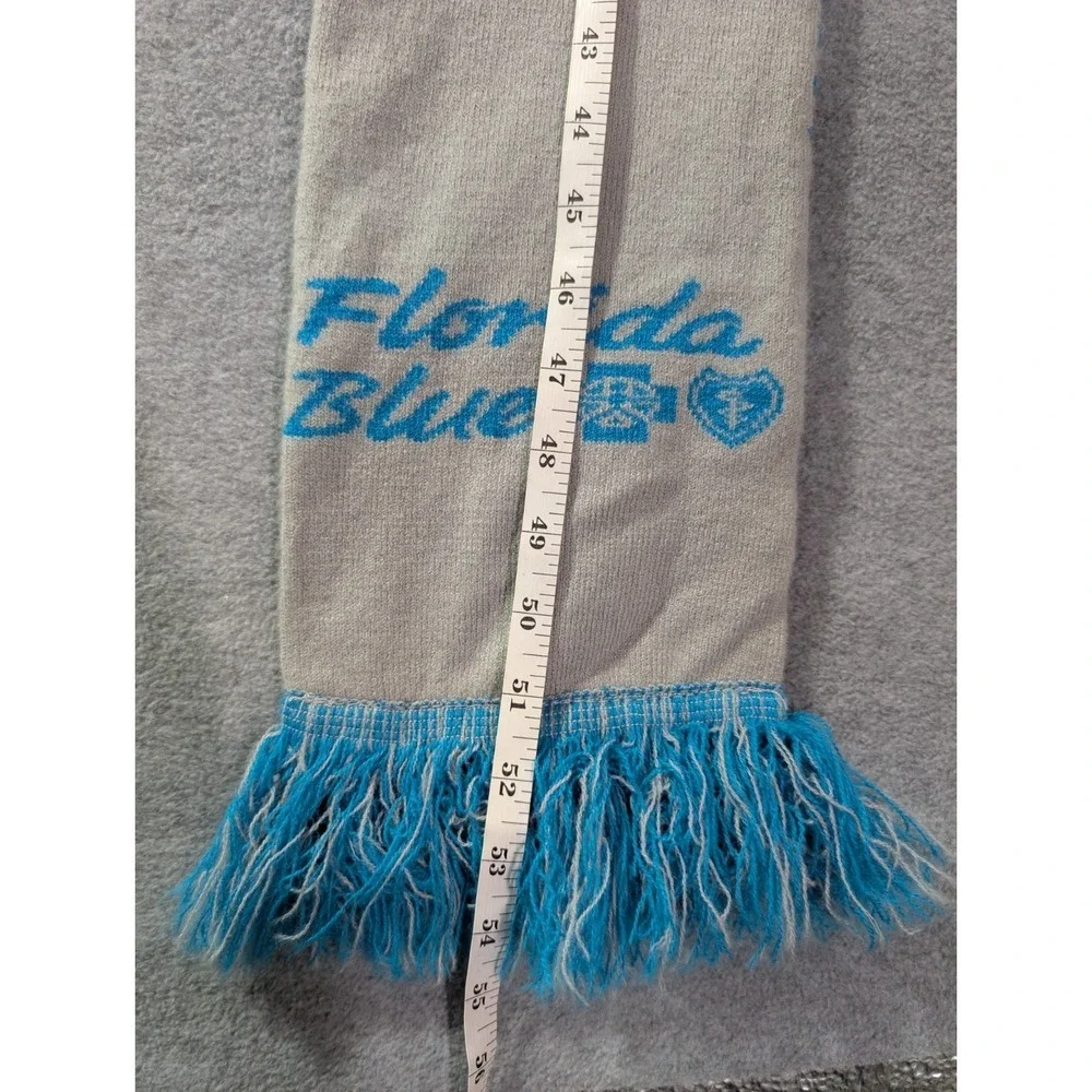 Horizon Tampa Bay Lightning Florida Knit Scarf Unisex Blue Gray Strech Sports
