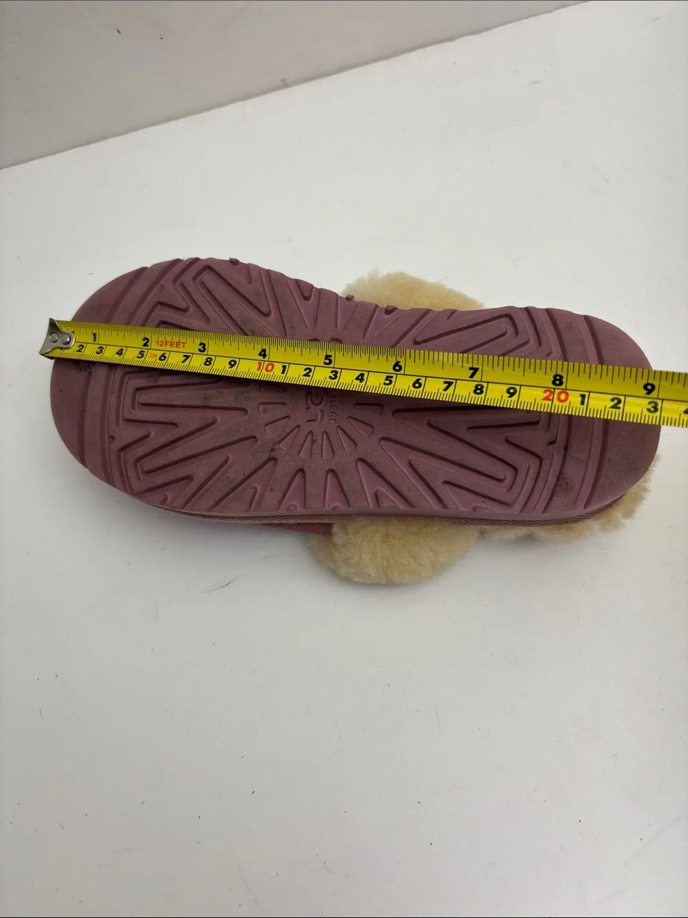 Ugg Cozy Shearling-Lined Pink Slippers, size 12 for toddler girl, box 44