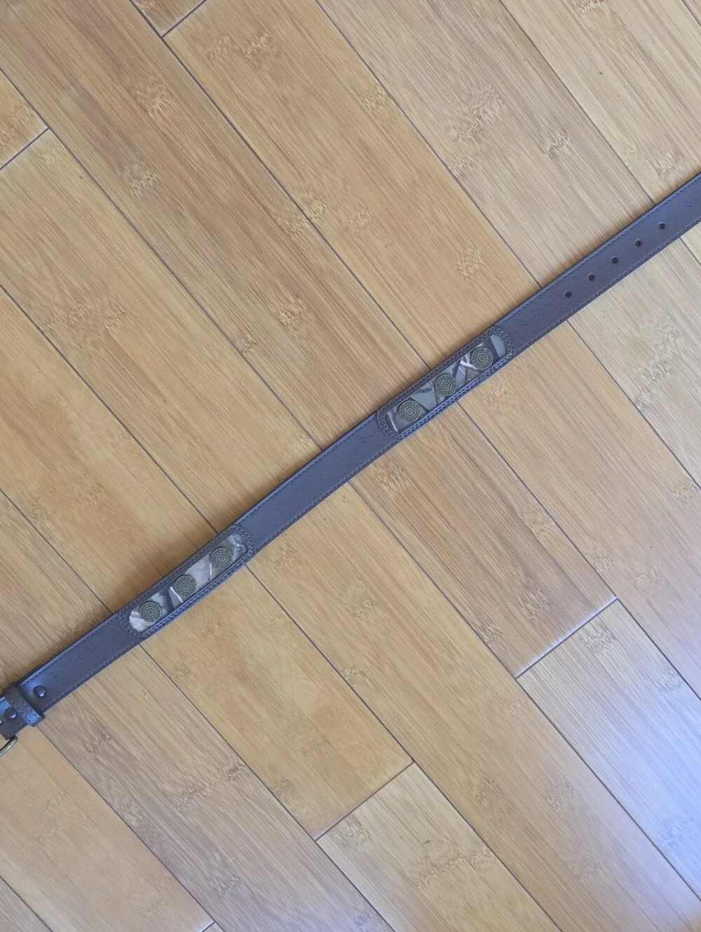 Genuine Leather Shot Gun Shell Kids Belt 22 Camo Bullet Belt 22