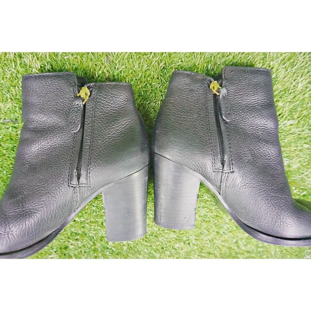 Tory Burch Black Leather Booties - Women's Size 7