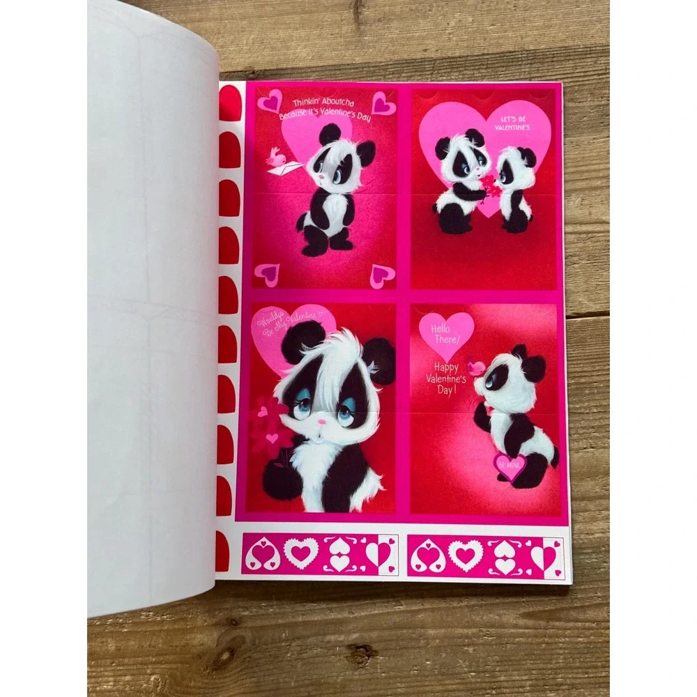 Book of vintage Valentine's Day cards from Hallmark- 26 animal cards unused