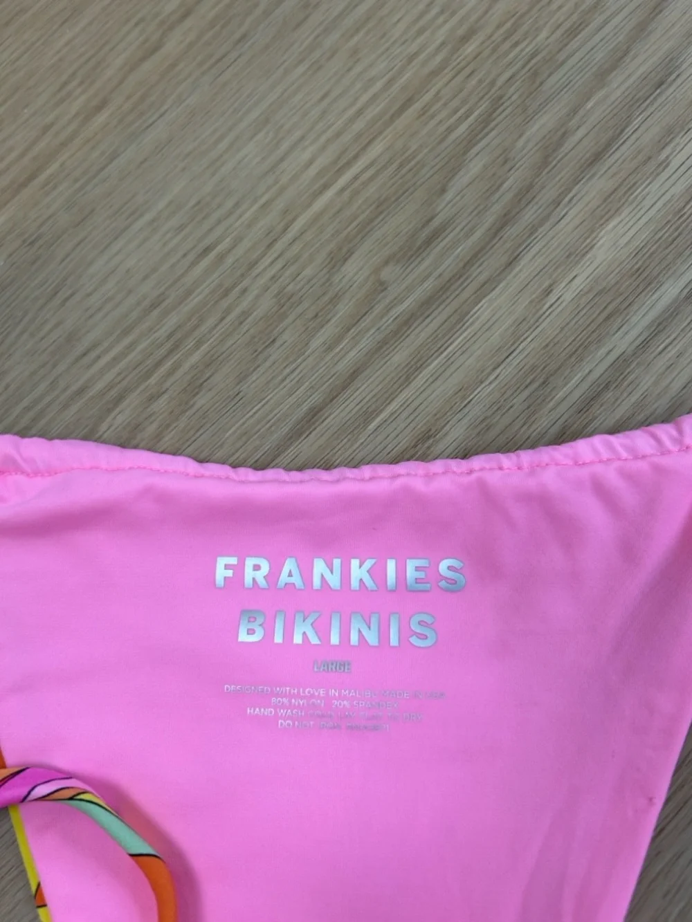 Frankie’s Bikinis Tia Far Out String Bikini Bottom L