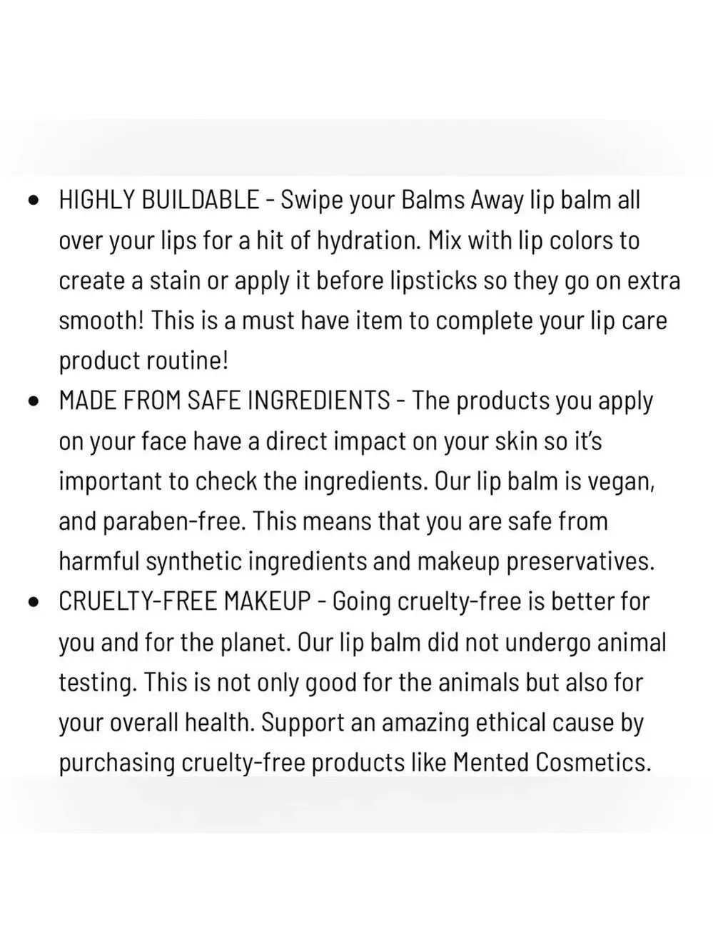 New/Sealed Mented Balms Away Coconut Lip Treatment