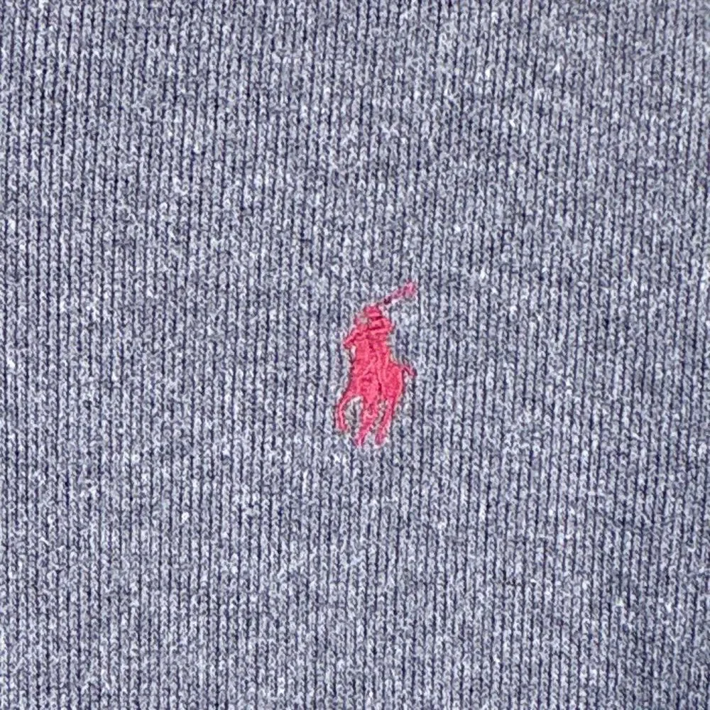 Polo Ralph Lauren 1/4 Zip Sweater Mens XL Gray Red Pony Pullover Preppy Classic