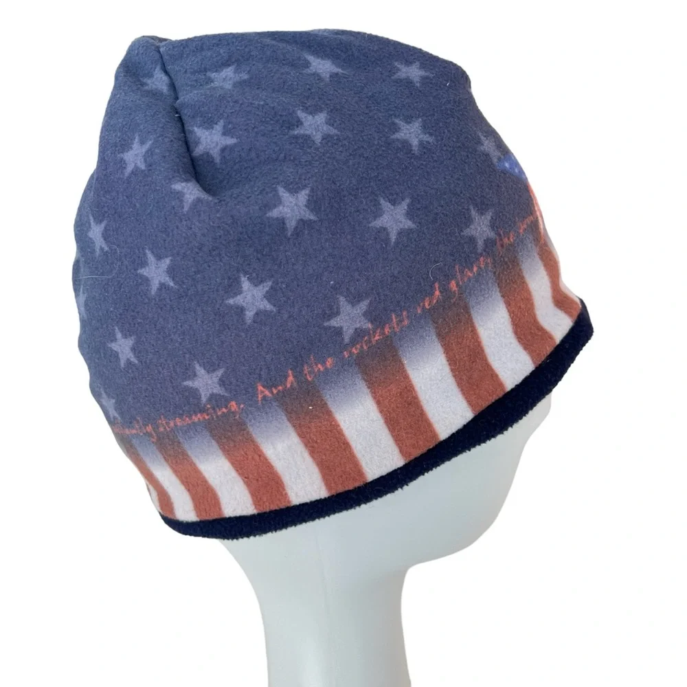 Ski Hat Beanie Fleece Stars & Stripes Hiking Winter sports