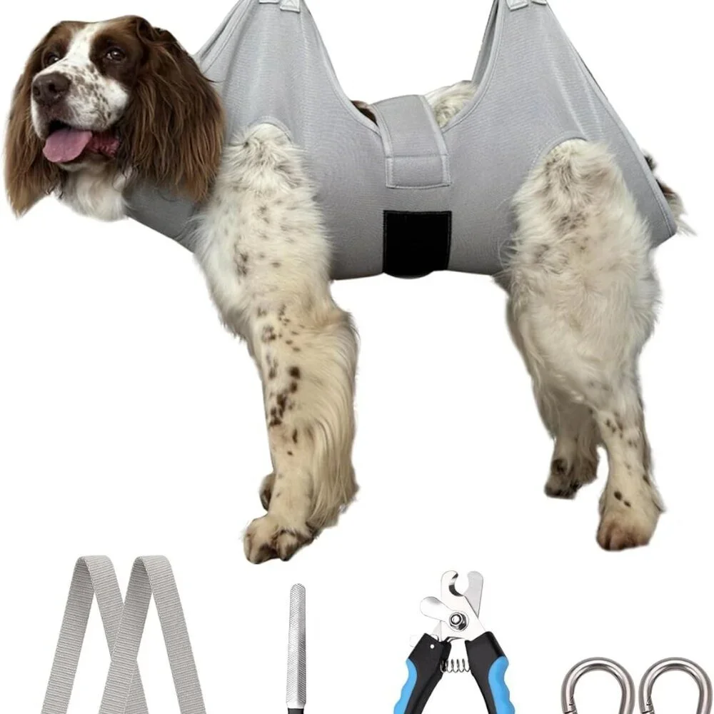 Dog Grooming Hammock Hanging Harness for Nail Trimming