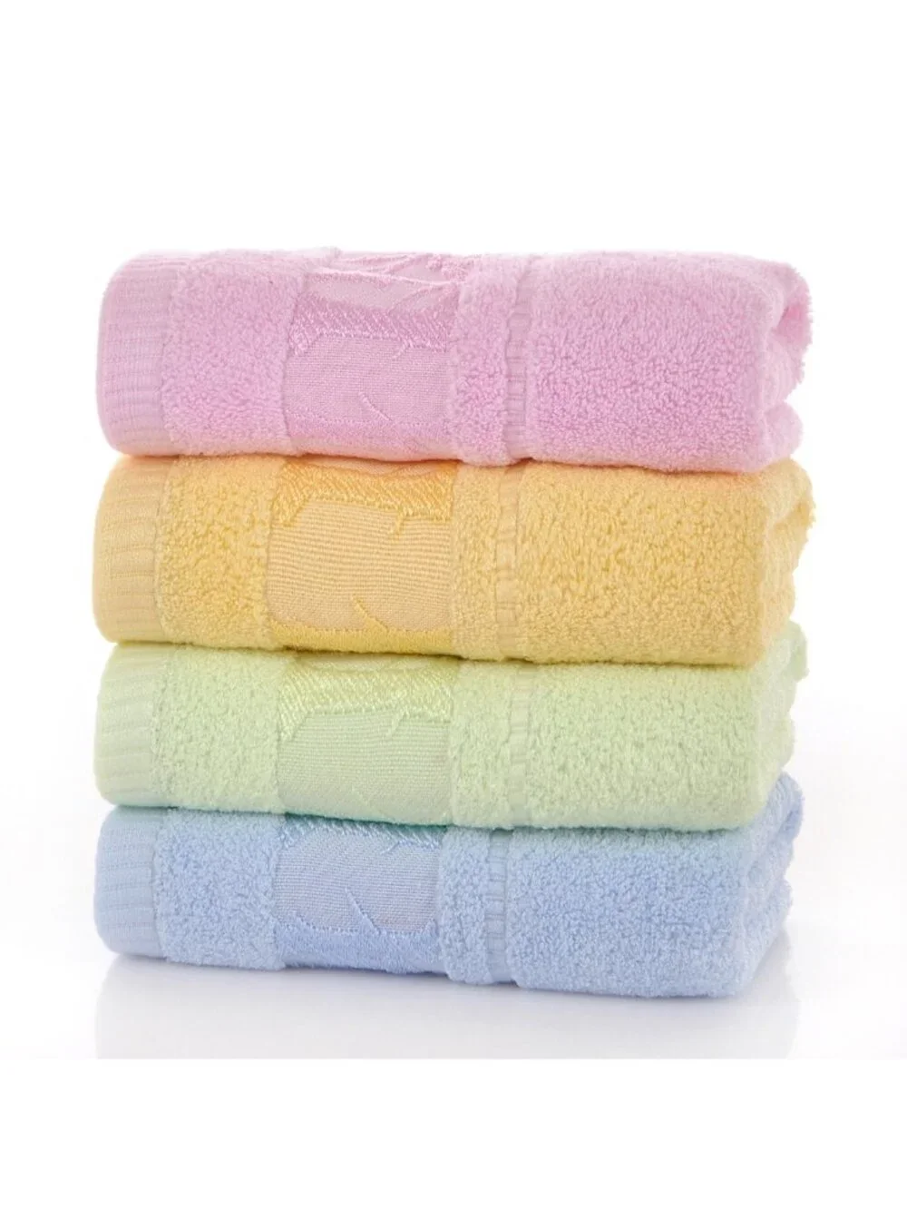 4 PCS Towels Premium Bamboo Fiber Bathroom Luxury Hand Face Towel Sets Hotel