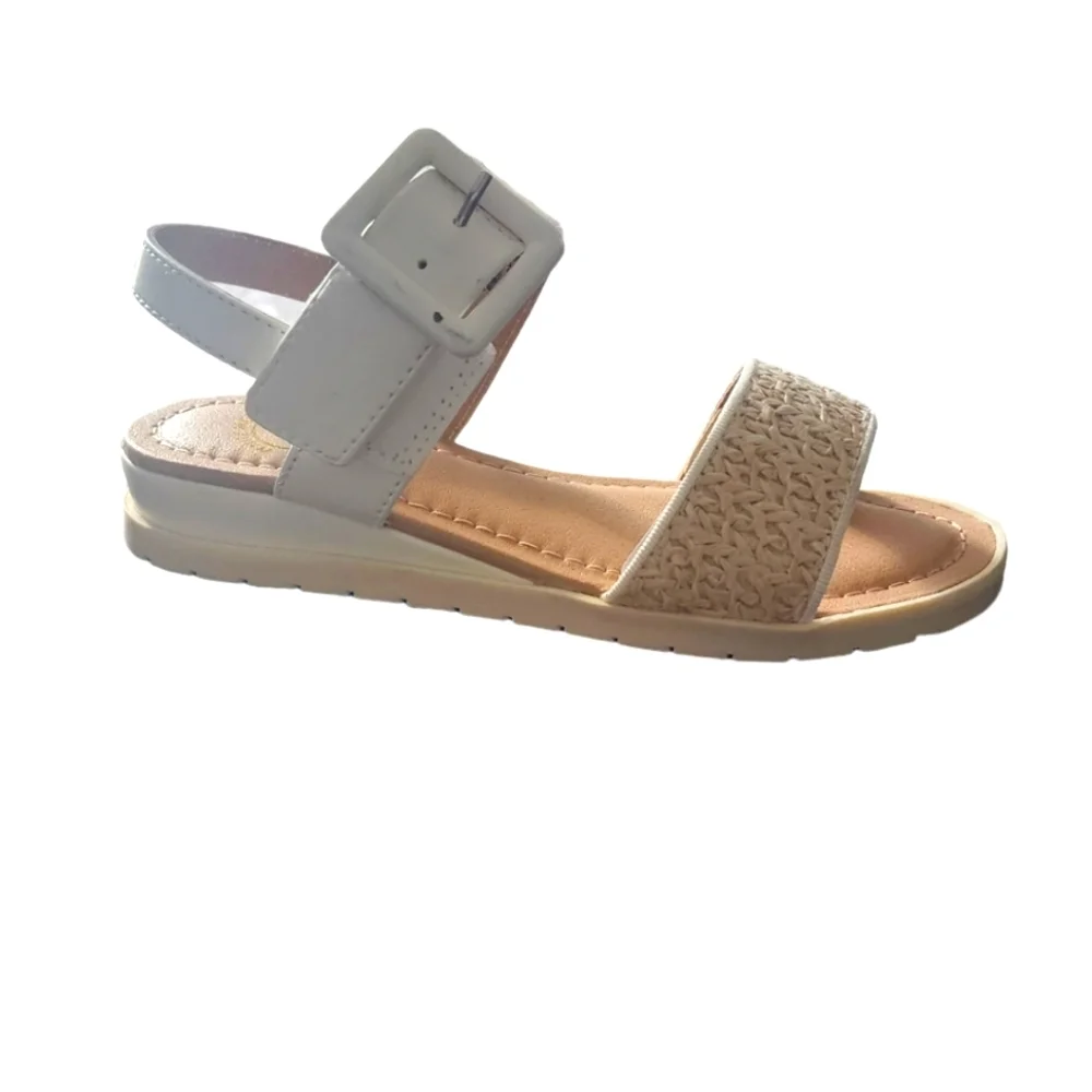 Big Girls White Mountain Kids Eastern Strappy Sandals Size 11