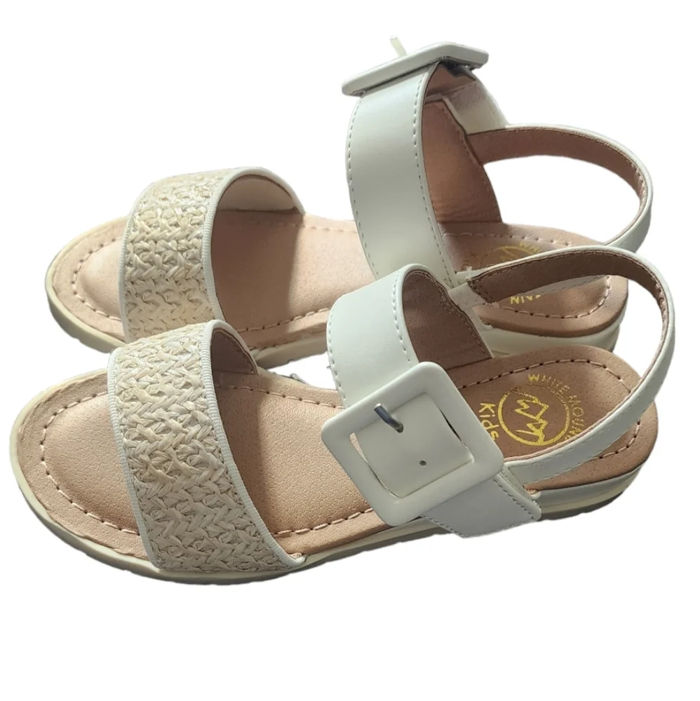 Big Girls White Mountain Kids Eastern Strappy Sandals Size 11