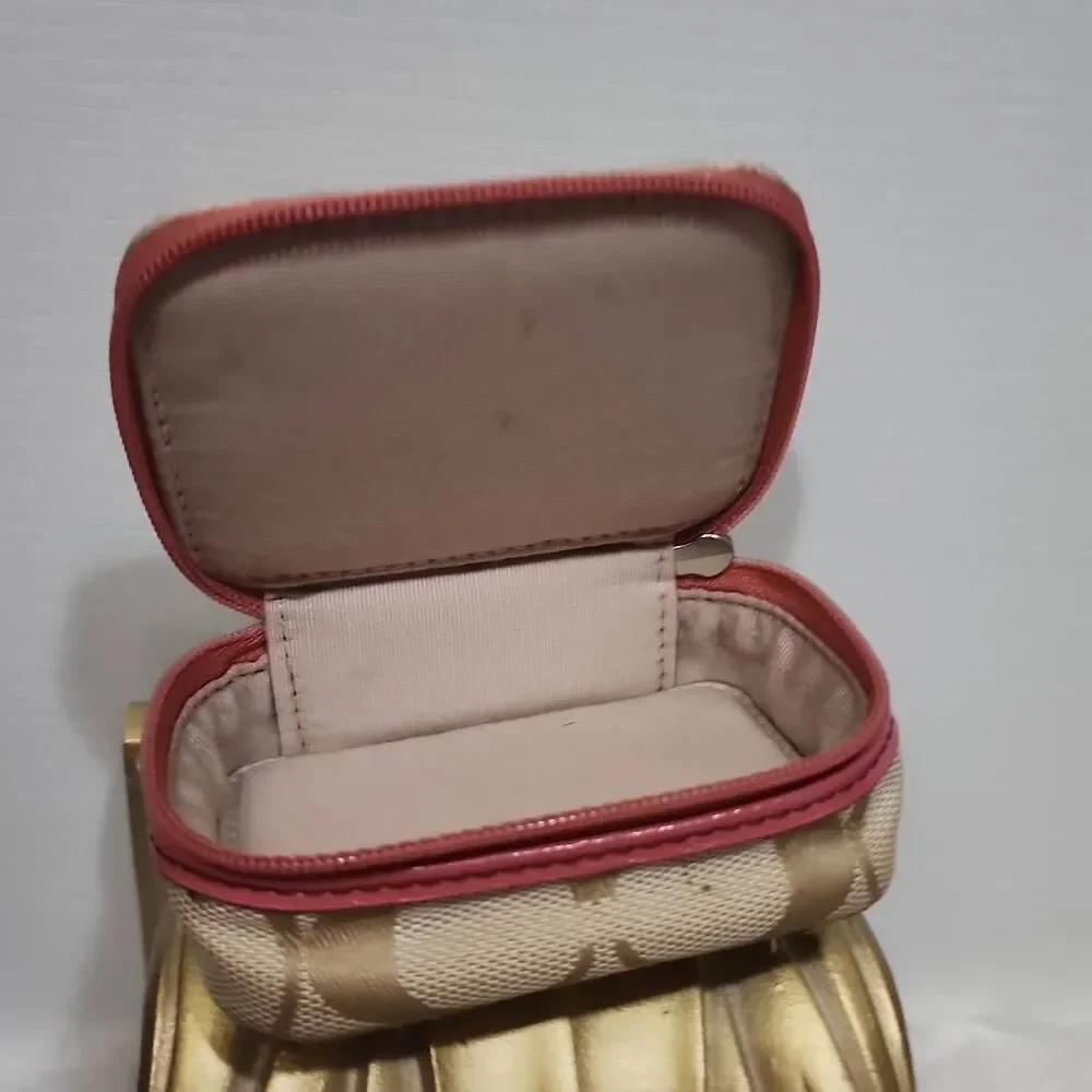 Coach signature canvas pill case with free matching wallet