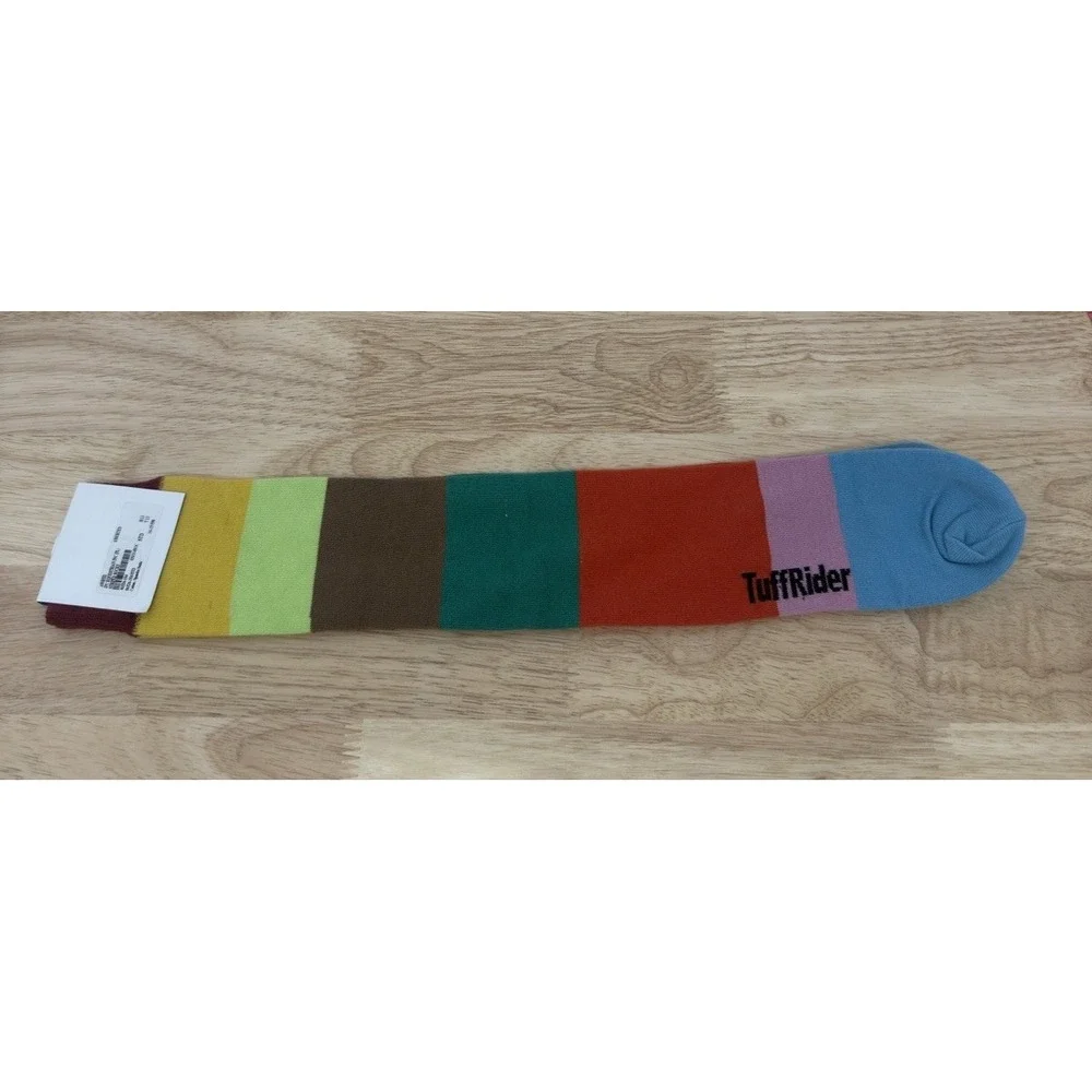 TuffRider Multicolor Crew Socks One Size JPC‎ Equestrian #49
