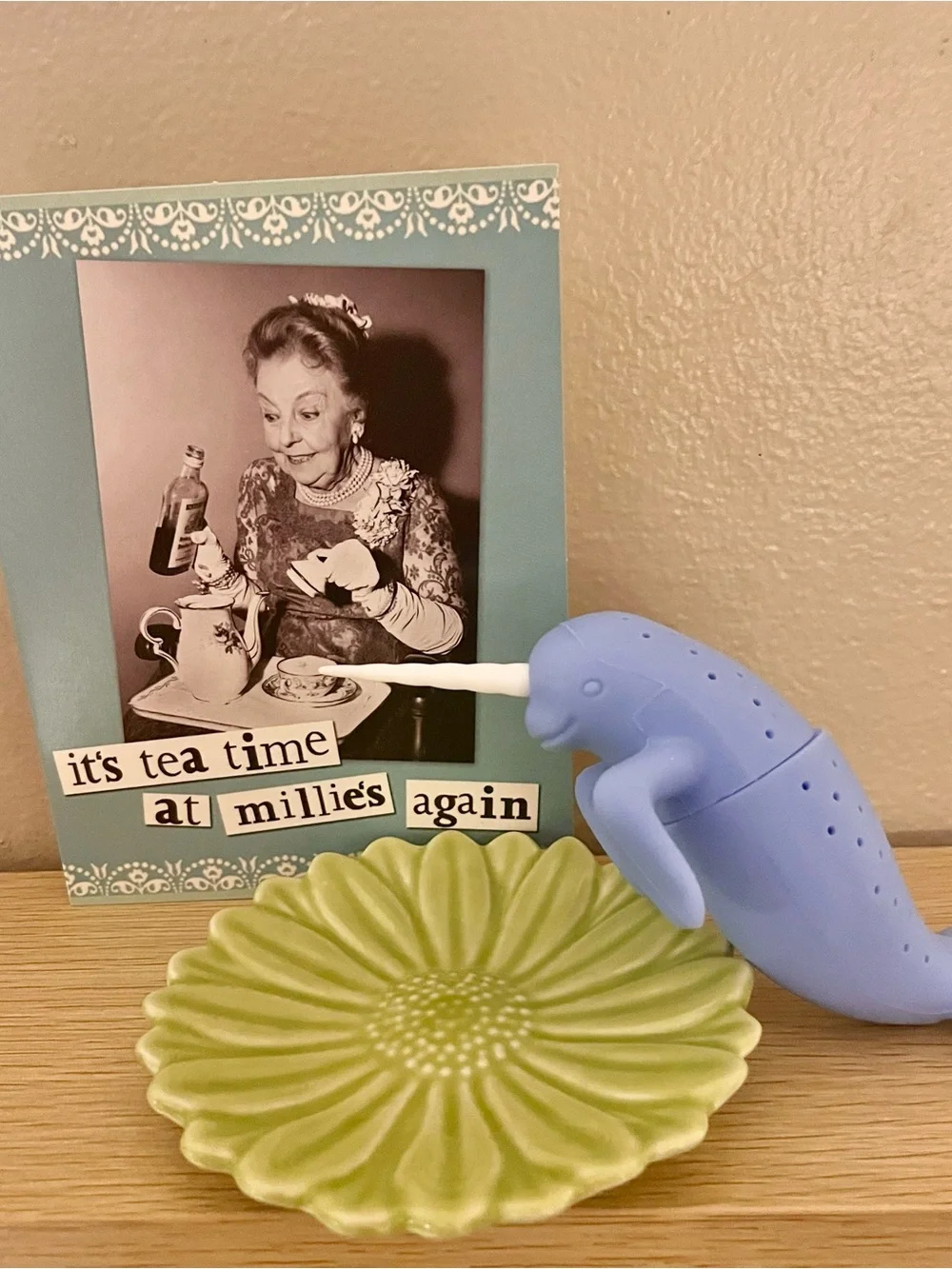 Tea at Millie’s Starter Kit – Narwhal Tea Infuser + Dish + Cards