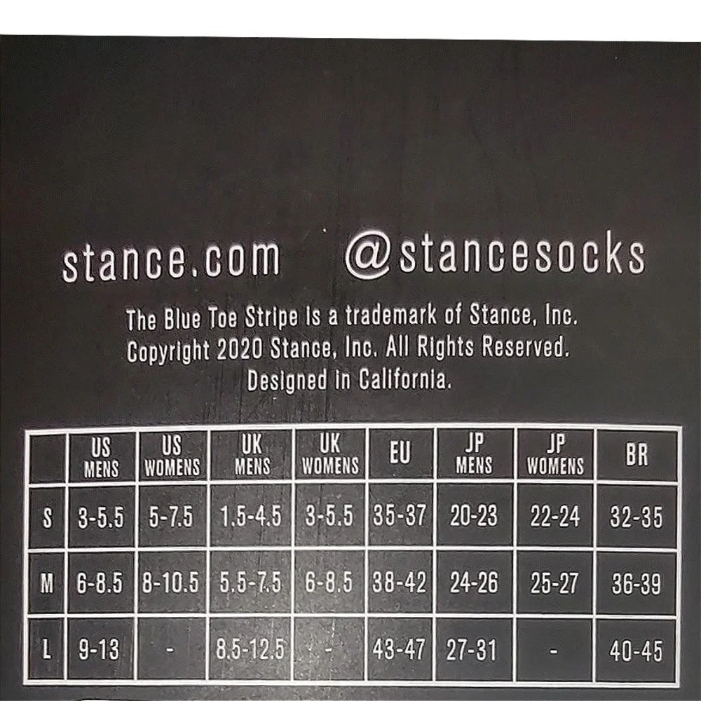 Stance MO Skull Casual Crew Socks Medium US Mens 6-8.5 US Womens 8-10.5‎