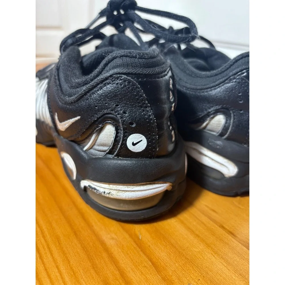 Nike Kids Air Max Tailwind IV‎ Black Silver Athletic Running Shoes