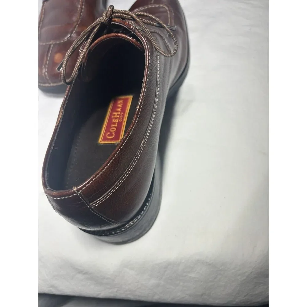 Cole Haan‎ Shoes Mens 10 M Brown Apron Split Moc Toe Brogue GUC S11
