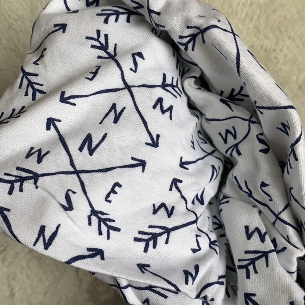 Honest Baby 100% Cotton Fitted Crib Sheet NWT Compass
