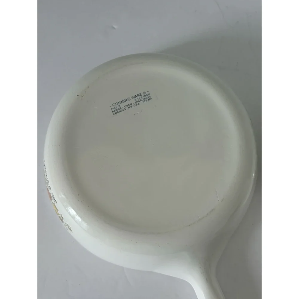CorningWare Le Persil Spice of Life P-83-B Pan Skillet Dish Vintage Set Of 2
