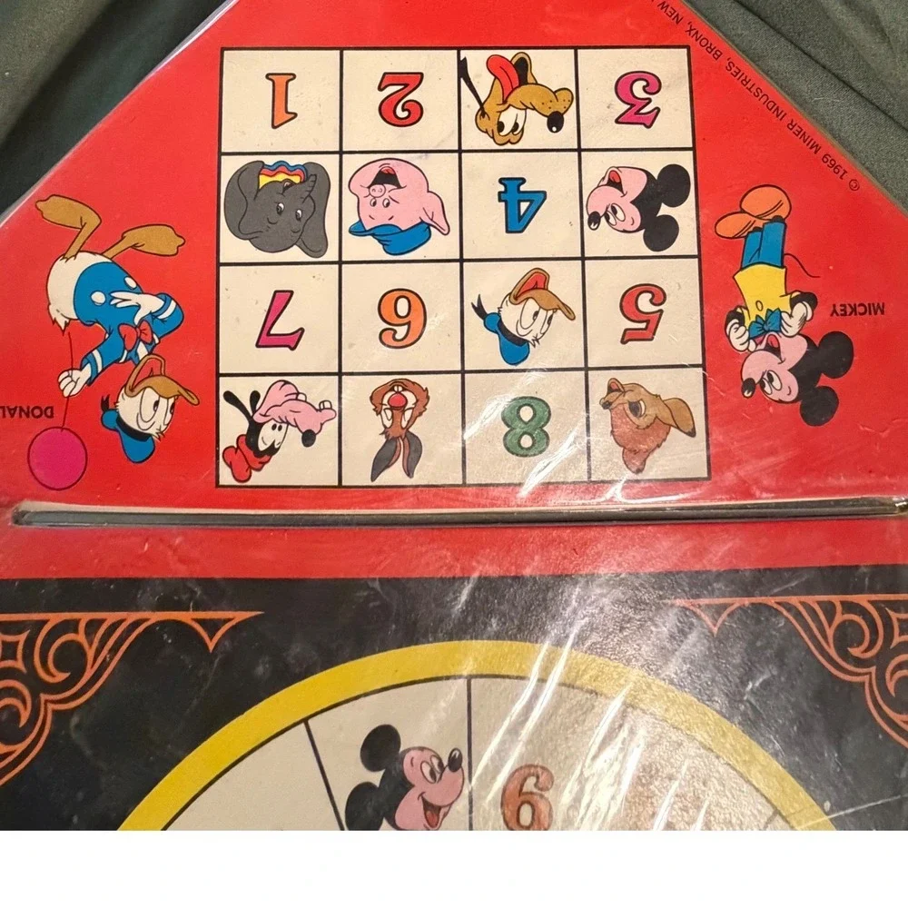 Vintage 1969 Walt Disney Character Bingo Playpack Miner Industries No 4161 Vinyl