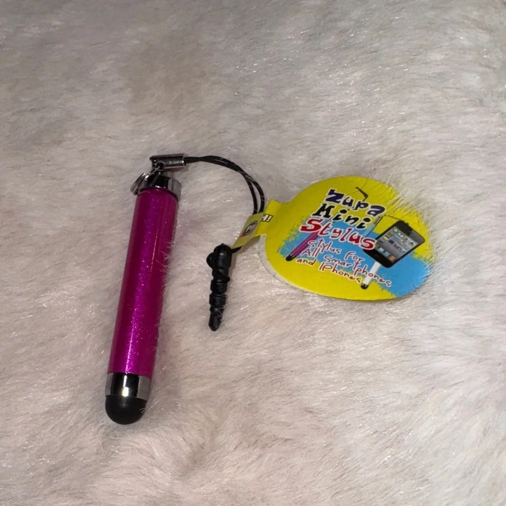 Pink Mini Stylus for Cell Phones