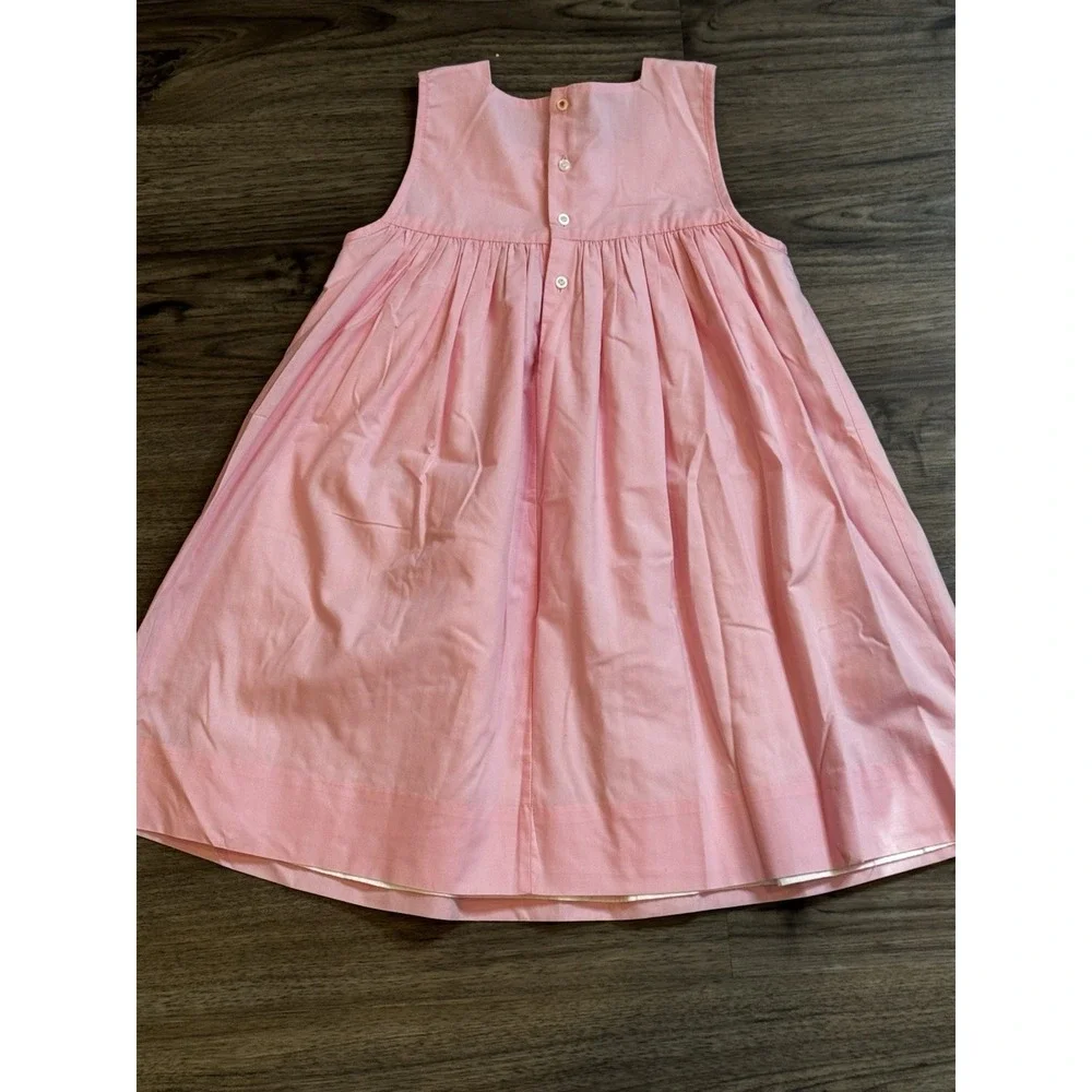 The Proper Peony Strawberry Fields Dress 6 Pink Embroidered Preppy Cottagecore