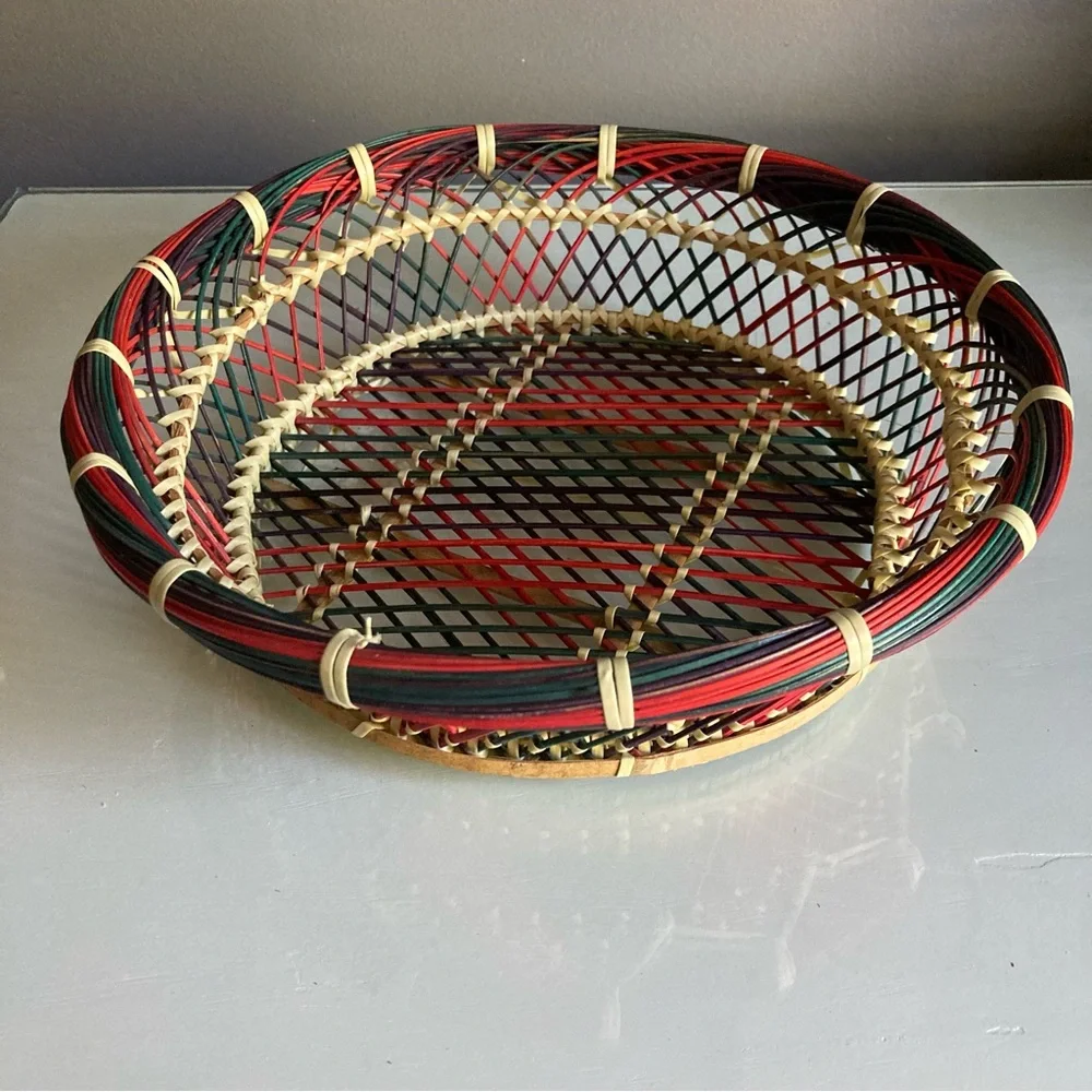 Vintage vibrant woven