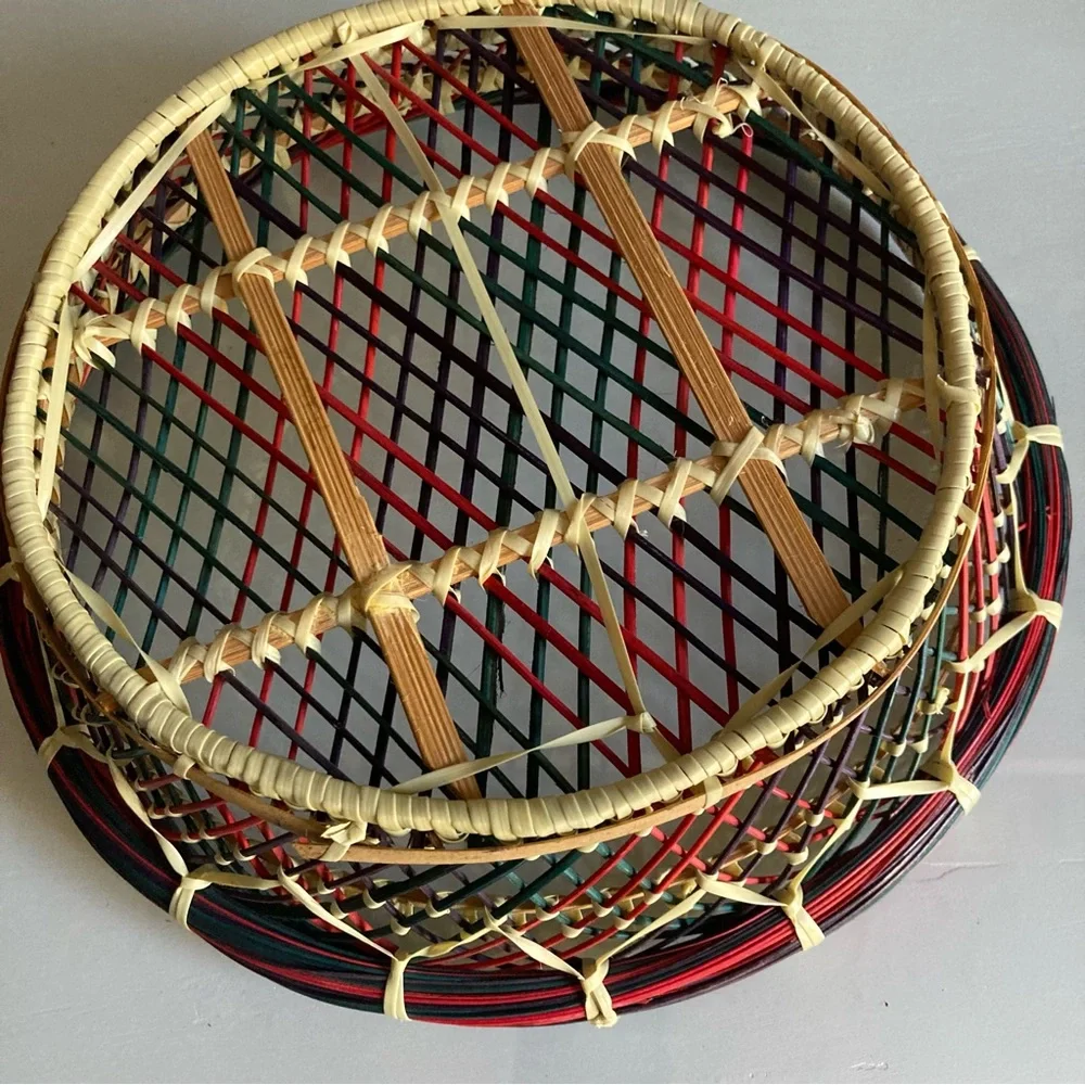 Vintage vibrant woven
