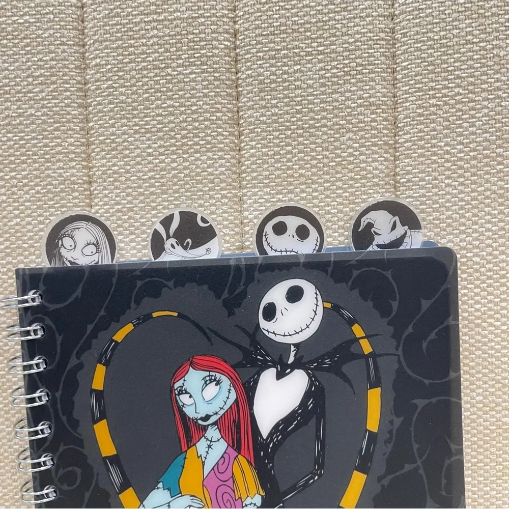 NEW Disney Nightmare Before Christmas Jack Sally Spiral‎ Notebook with Dividers
