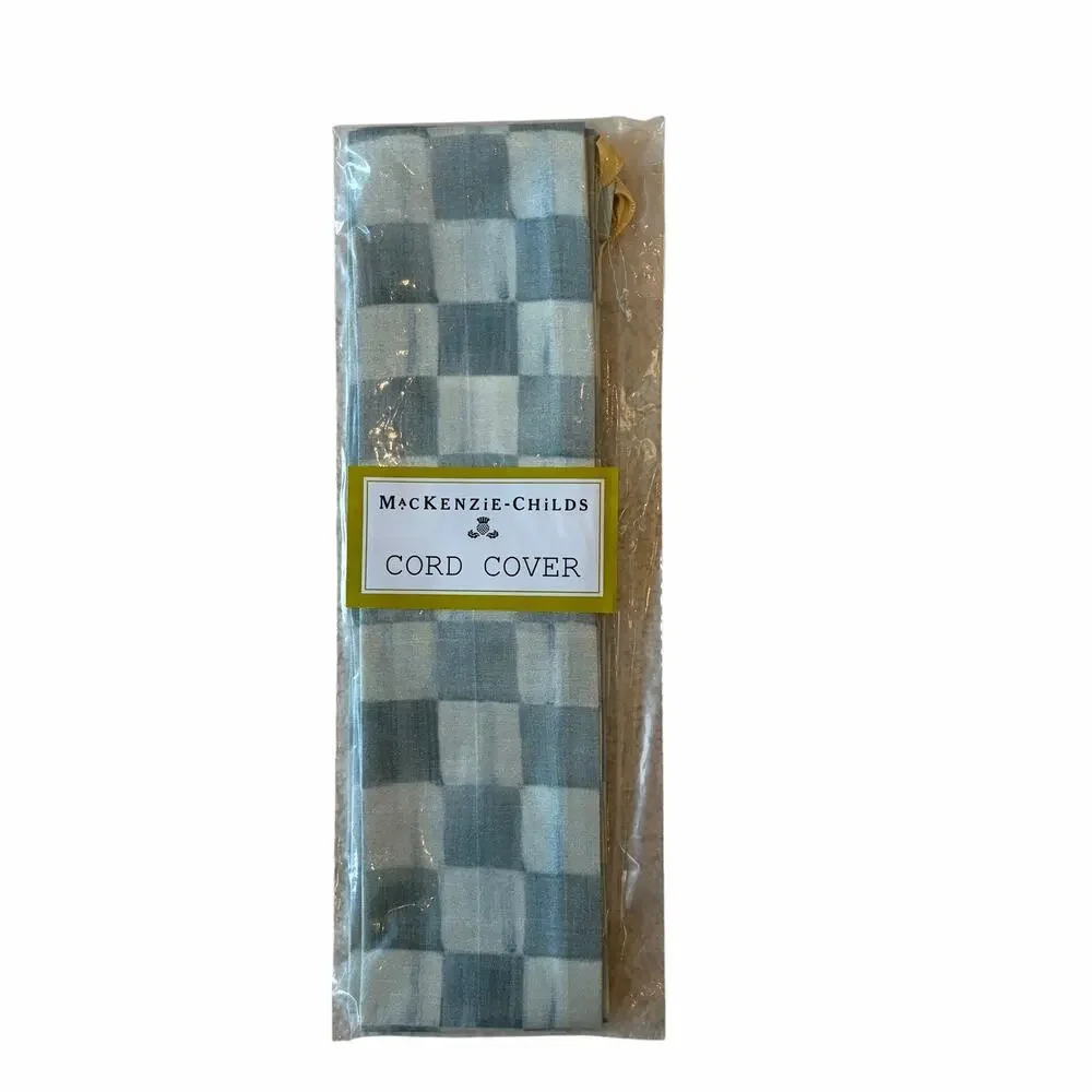 NEW Mackenzie-Childs Sterling Check Cord Cover