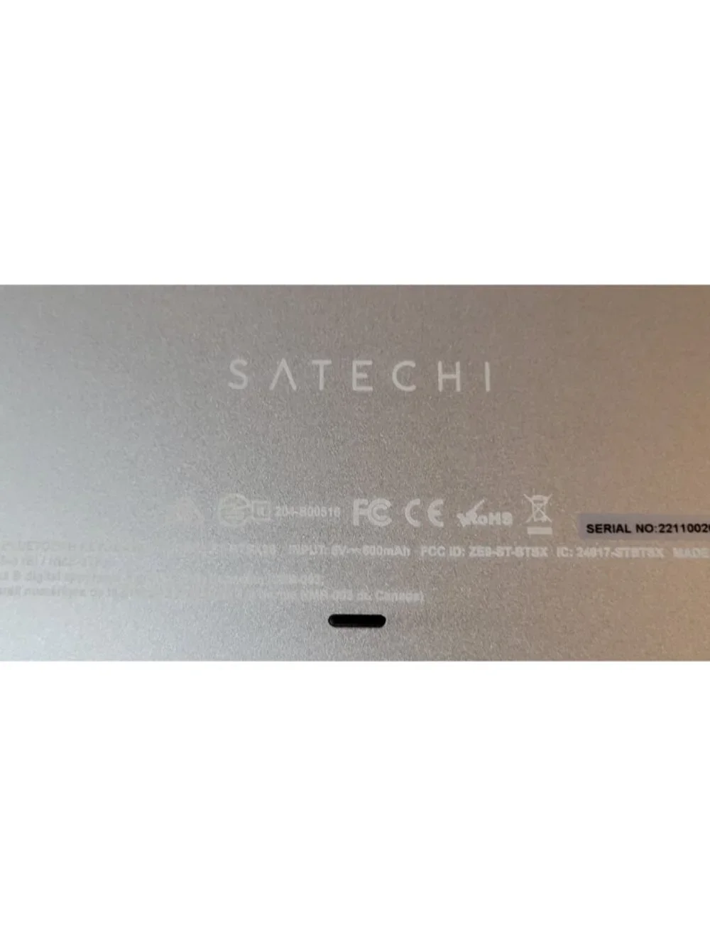 SATECHI Slim X3 Bluetooth Keyboard Model ST-BTSX3M Steel Gray
