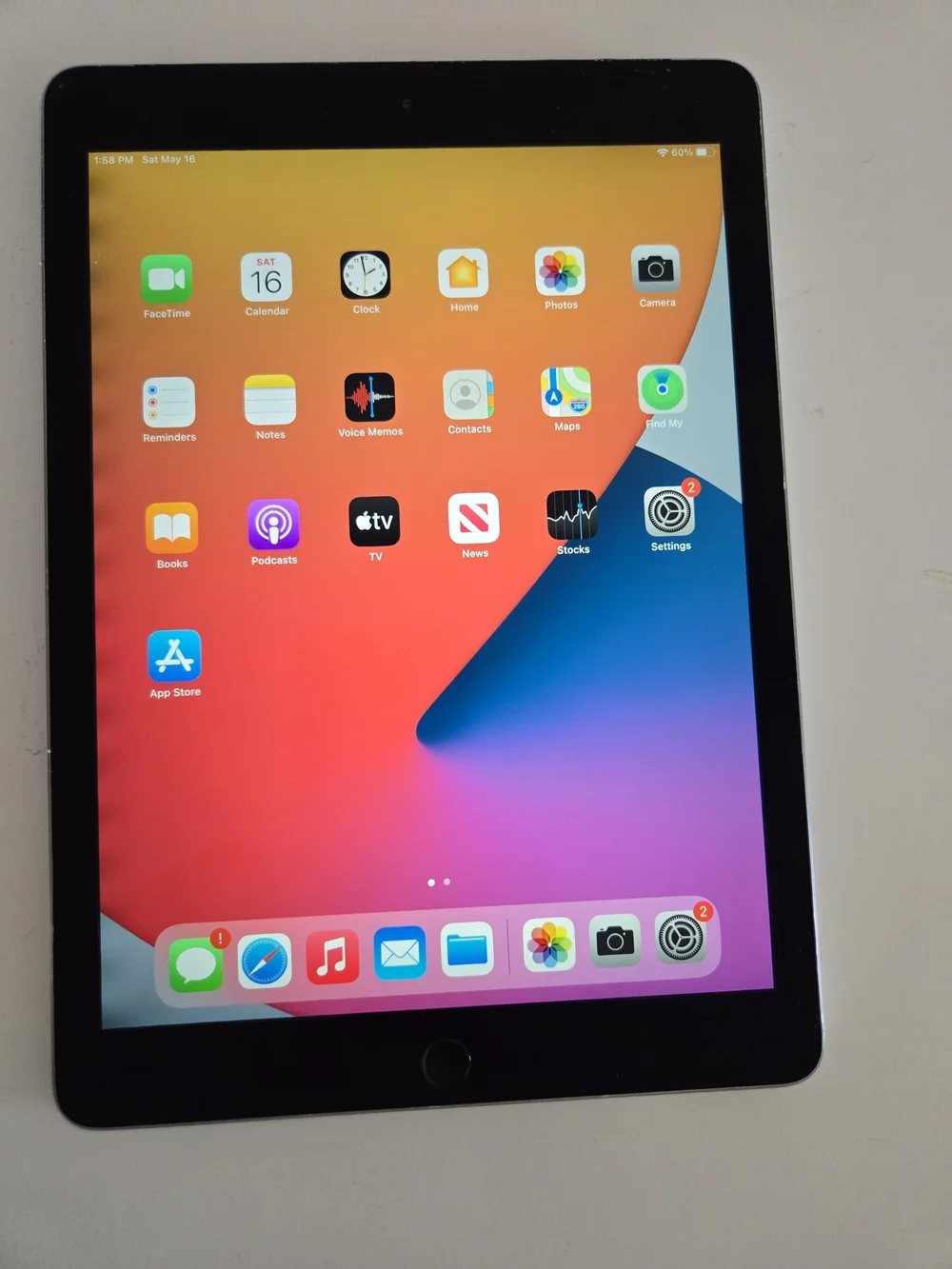 Apple tablet responsive