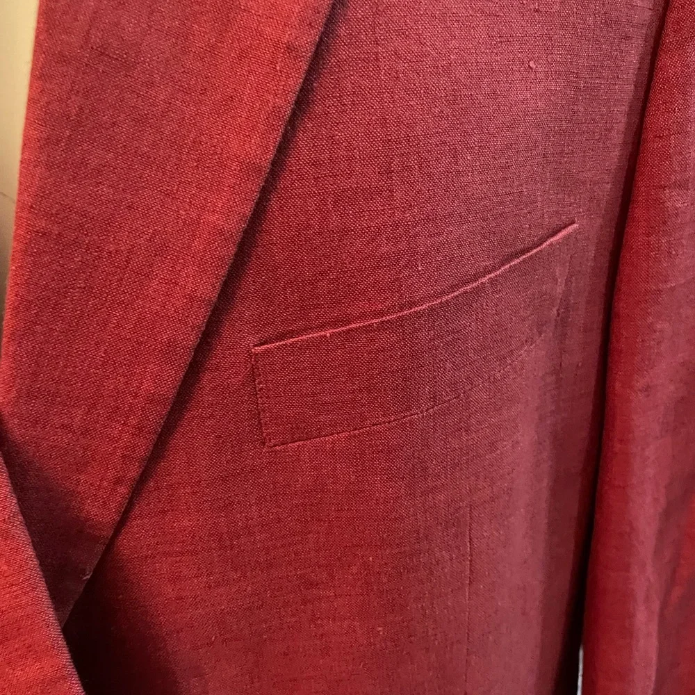 HUGO BOSS SAKS FIFTH AVENUE 100% LINEN JACKET SIZE 44