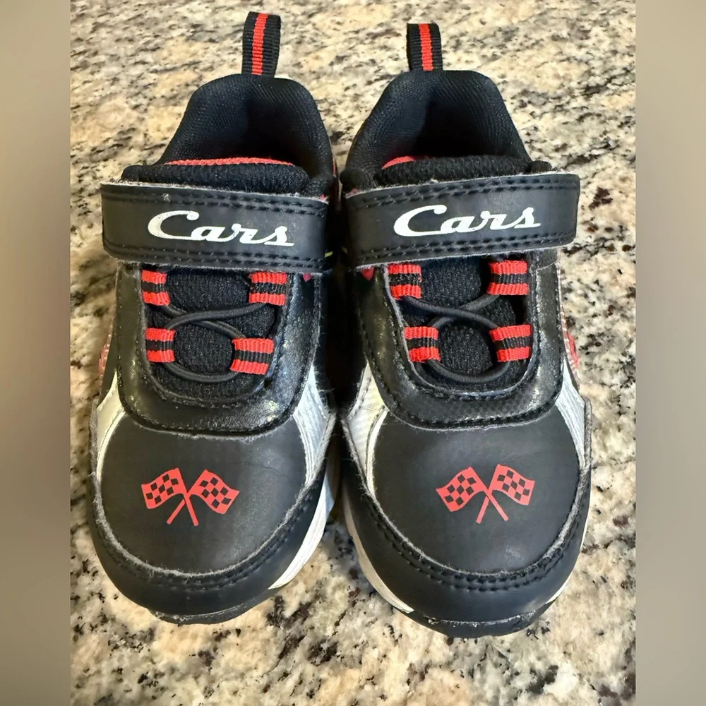Disney Cars Black and Red light up shoes