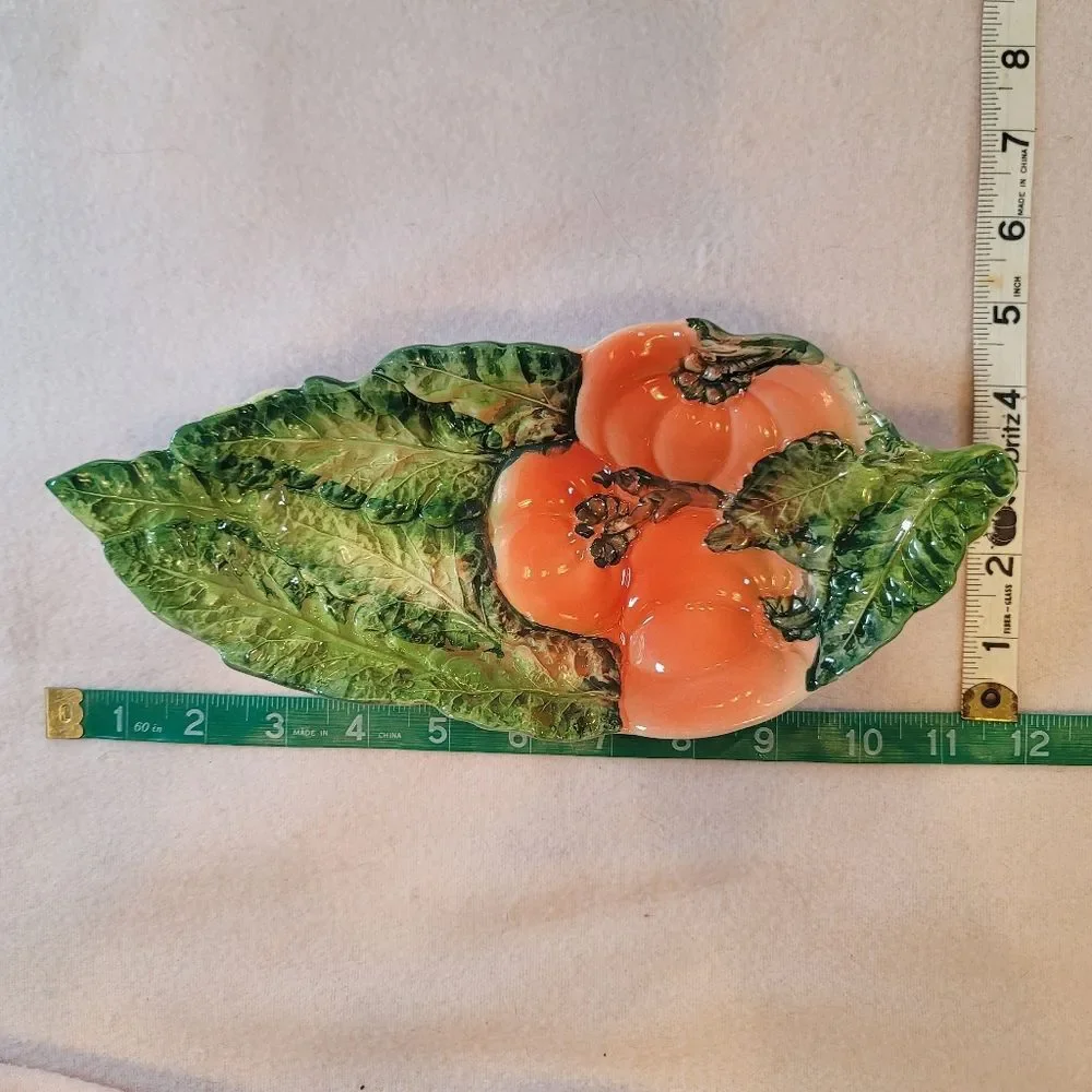 0801. 1945~1950s~ Italian Vintage~ Majorka Hand Crafted 😍 ~  Ceramic 🍅Glazd