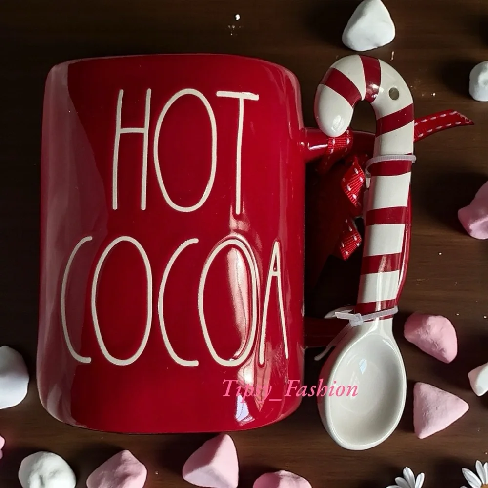 Rae Dunn Hot Cocoa Mug with Spoon