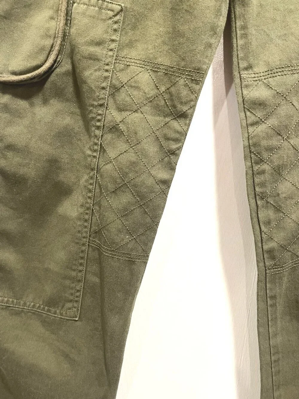 NWT Polo Ralph Lauren NWT Girls Olive Green Quilted Knee Cargo Pants Size 10
