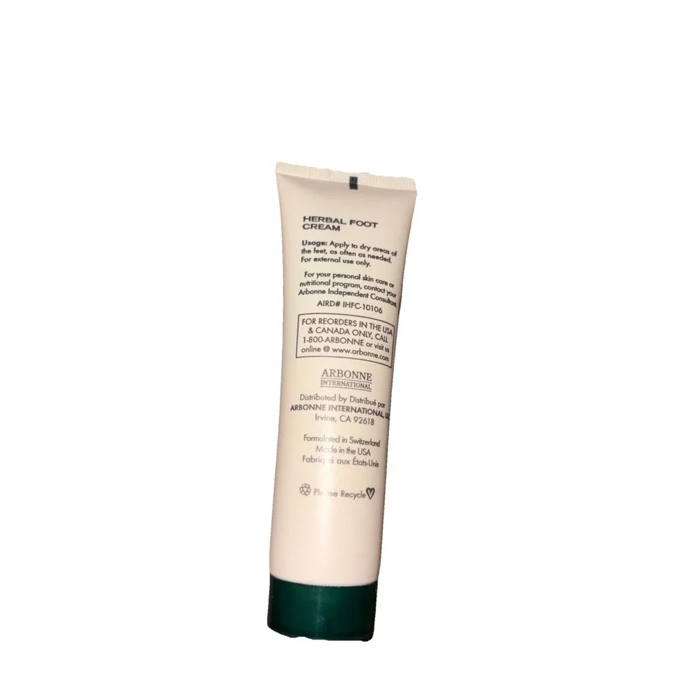 SEALED Arbonne Intelligence Skin Care HERBAL FOOT CREAM 1.8 oz