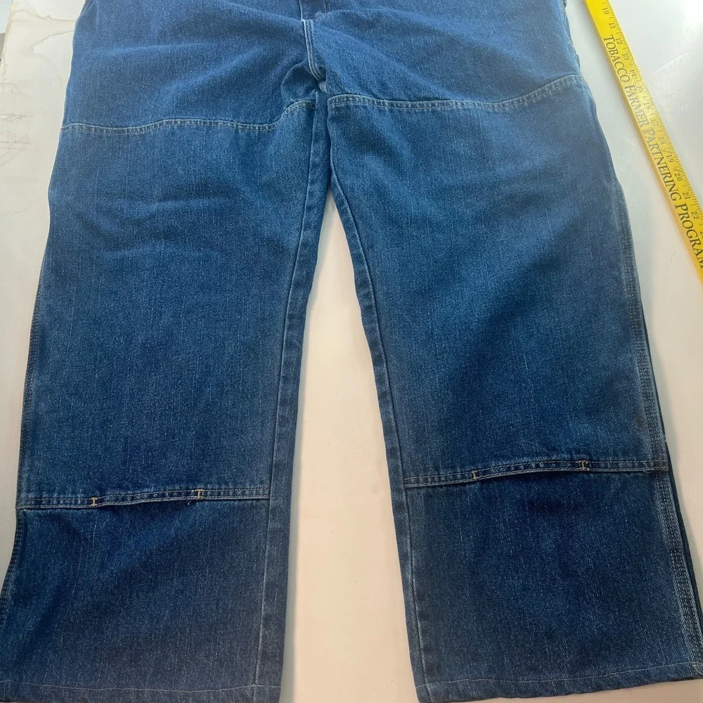 Dickies‎ Men's Carpenter Jeans 44x28 Heavy Denim Straight Wide Leg Altered READ