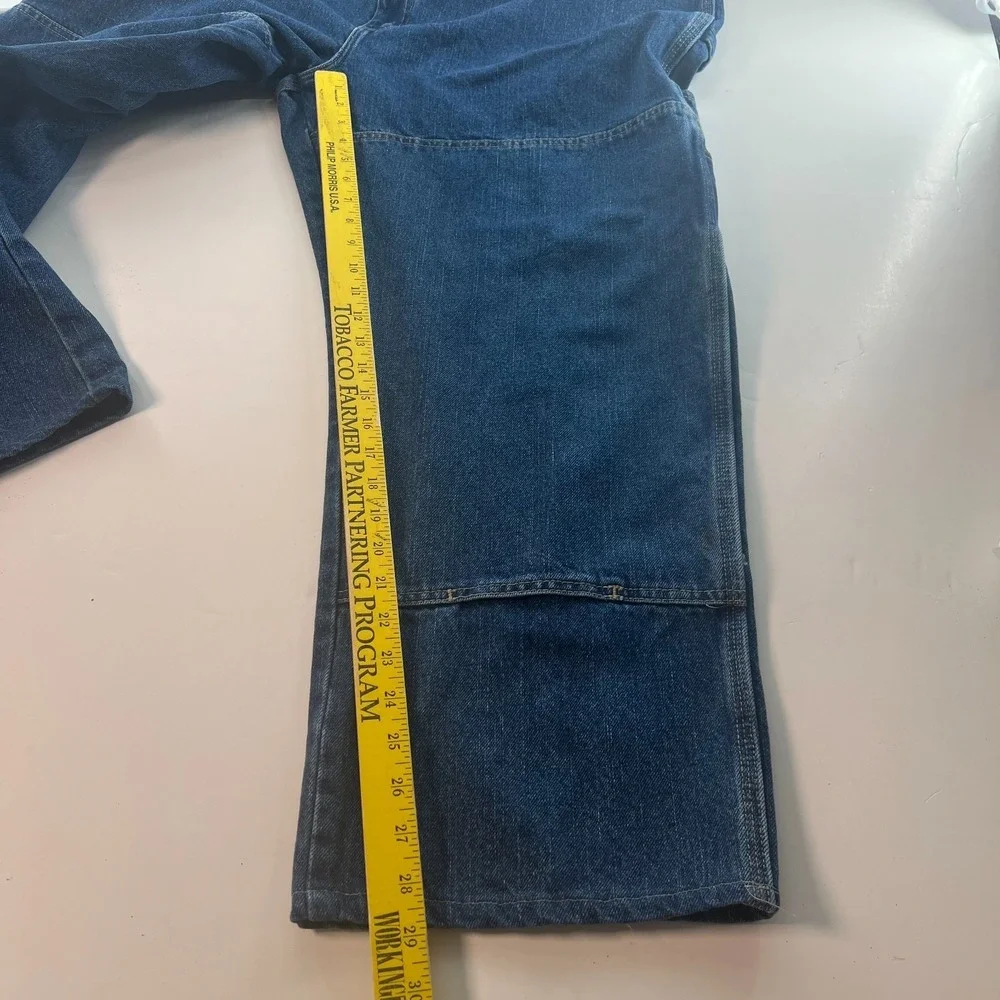 Dickies‎ Men's Carpenter Jeans 44x28 Heavy Denim Straight Wide Leg Altered READ