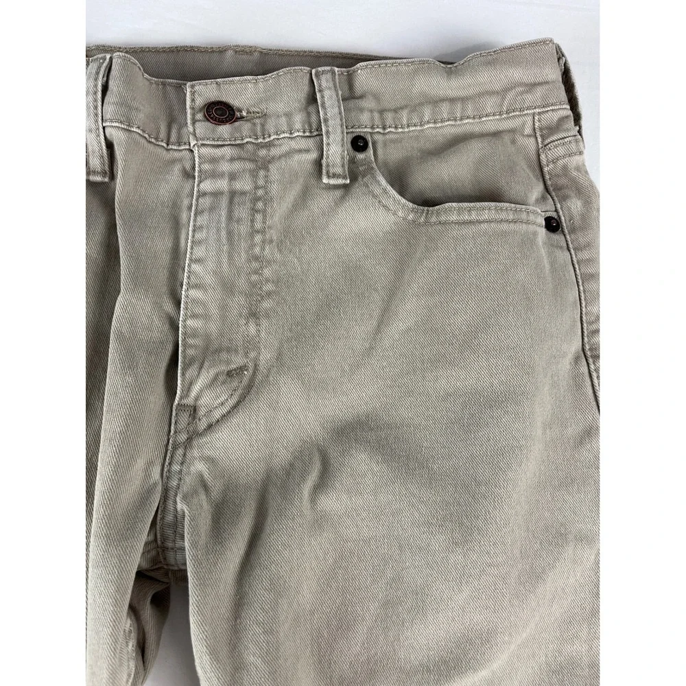 Levi's 513 Slim Straight Fit Jeans Men's W30 L30‎ Khaki Beige Casual Pants
