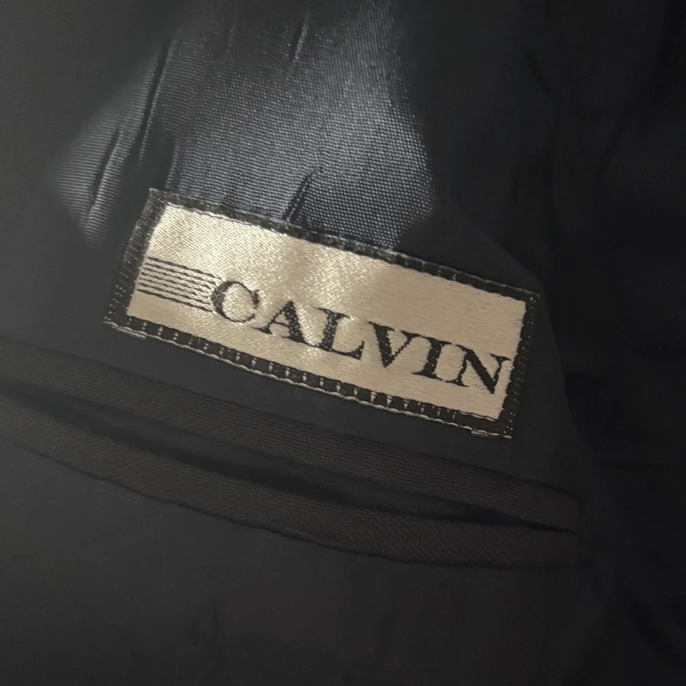 Calvin Klein Collection Navy Blazer with Gold Buttons