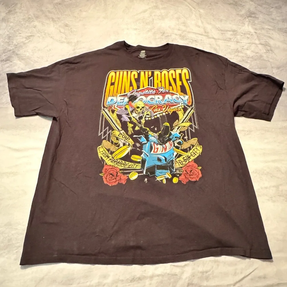Guns‎ and Roses concert band tshirt black size 3XL