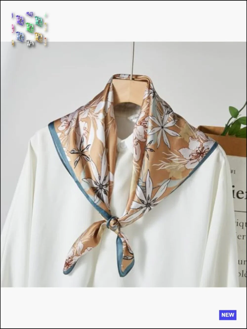 Silk Square Scarf 27x27 Neck Scarf Hair Scarf Bandana Headwrap Versatile