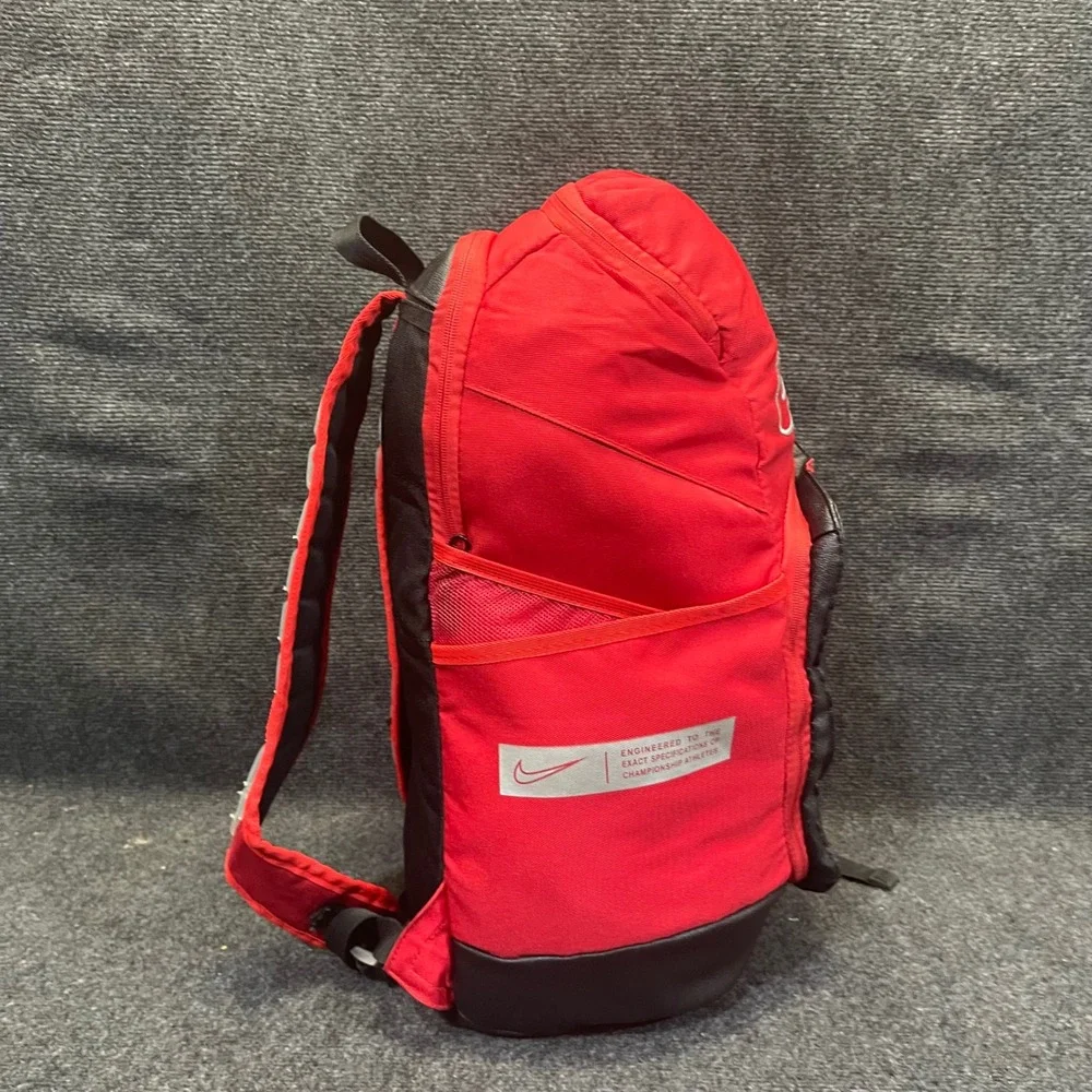 Nike Hoops BA6164-658 Elite Pro Basketball 32L Red/Black Max Air Straps Backpack